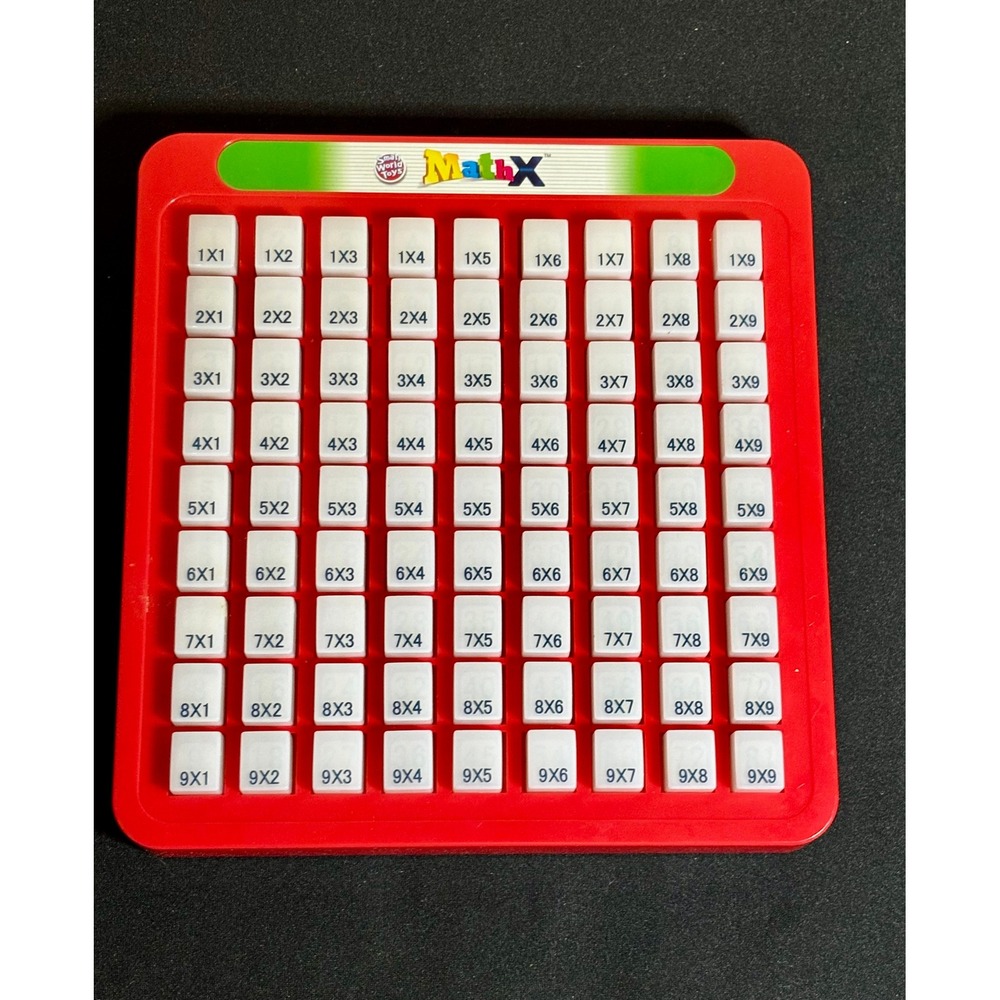 Small World Toys MathX Multiplication Table Pop Up Educational Toy 9x9 Grid